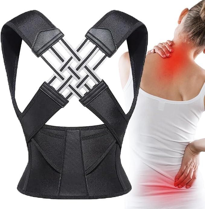 Adjustable Back Posture Corrector/ Slouching Relieve Pain Belt Women Men zv0y6i-kp
