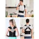 Adjustable Back Posture Corrector/ Slouching Relieve Pain Belt Women Men zv0y6i-kp