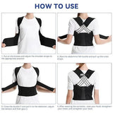 Adjustable Back Posture Corrector/ Slouching Relieve Pain Belt Women Men zv0y6i-kp