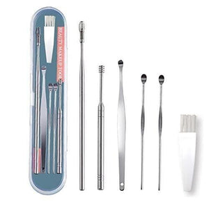 6 Pieces Ear Wax Removal Smooth Stainless Steel Kit zv0y6i-kp