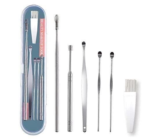 6 Pieces Ear Wax Removal Smooth Stainless Steel Kit zv0y6i-kp