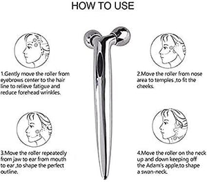 ABS Mini Long 3D Y Shape 360 Rotate Face Small Roller zv0y6i-kp