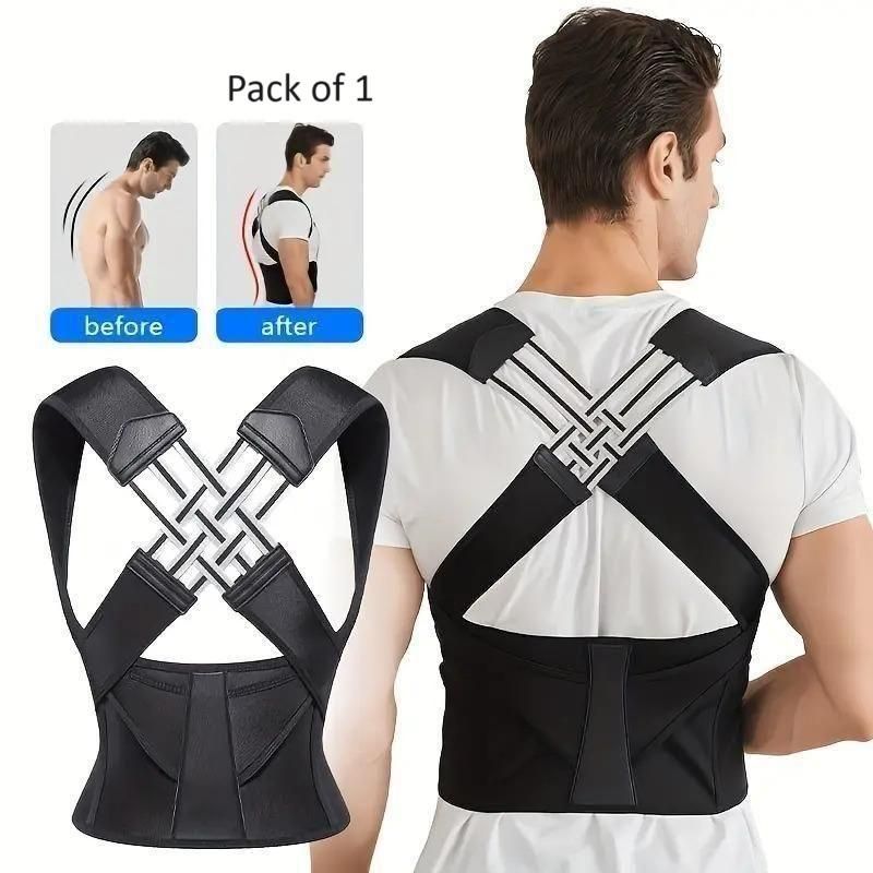 Adjustable Back Posture Corrector/ Slouching Relieve Pain Belt Women Men zv0y6i-kp