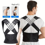 Adjustable Back Posture Corrector/ Slouching Relieve Pain Belt Women Men zv0y6i-kp